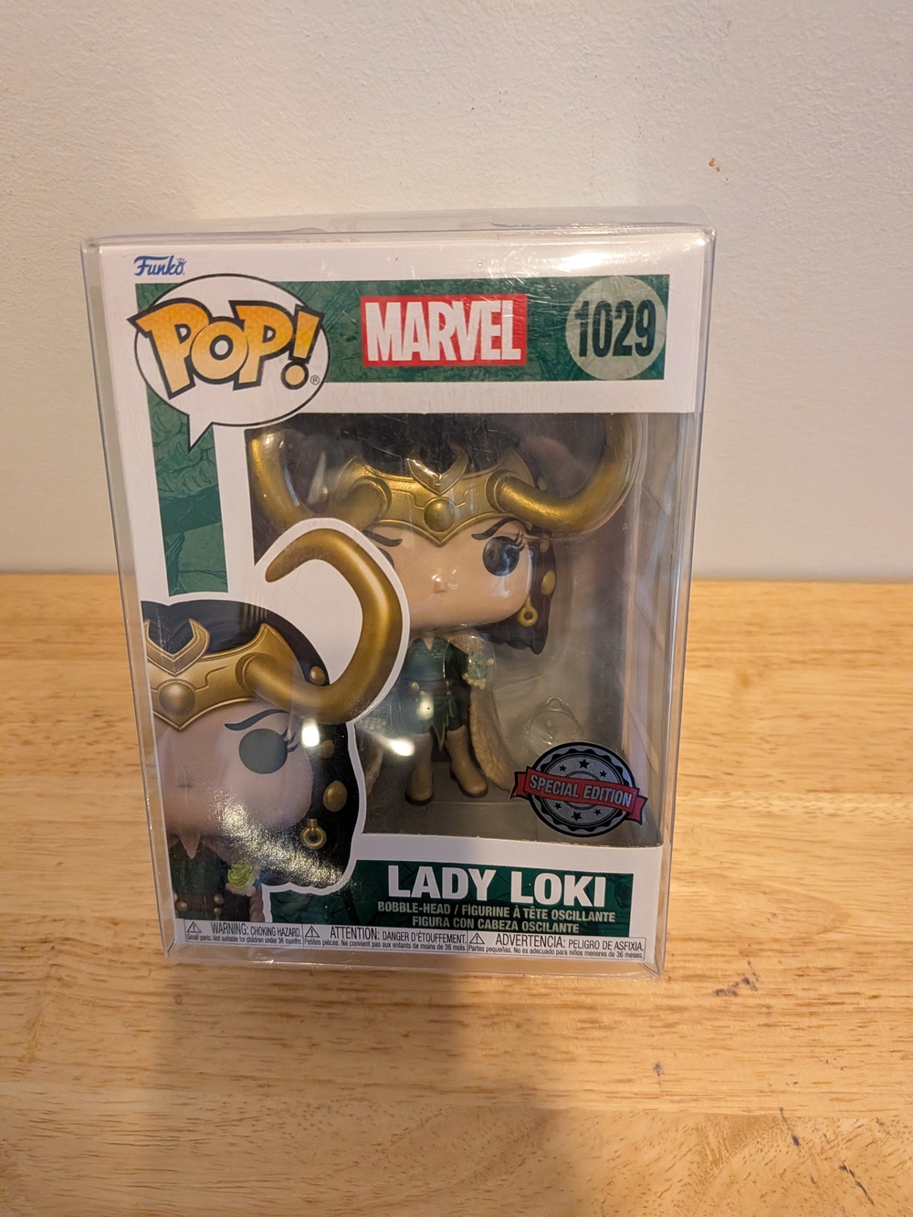 Funko Pop! Marvel Lady Loki in Green and Gold Helmet